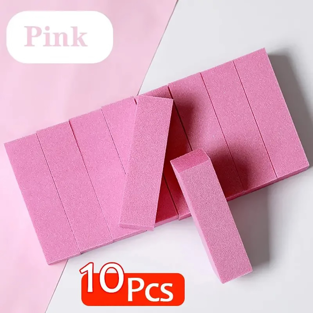 Nail Art Inspo - 10Pcs Sponge Buffer Block Set Nail
