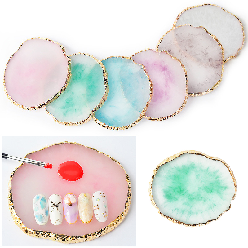 Nail Art Overlay - Resin Agate Stone Nail Art Palette