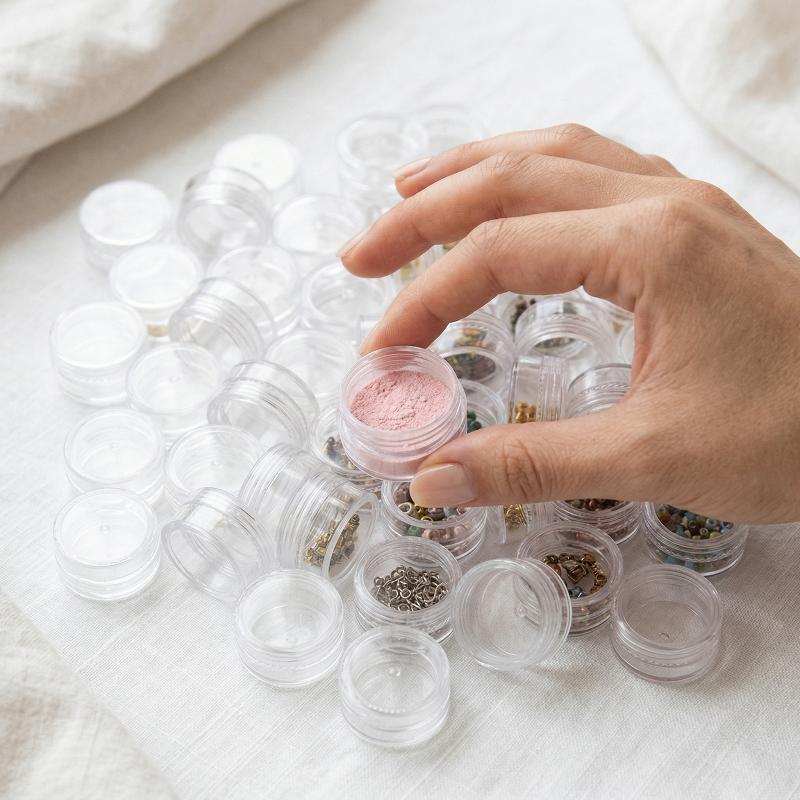 50Pcs Empty Clear Plastic Cosm - Nail Art Inspo review and price