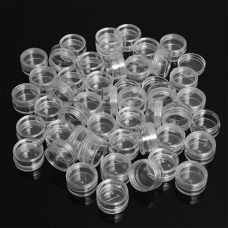 50Pcs Empty Clear Plastic Cosm - Nail Art Inspo review and price