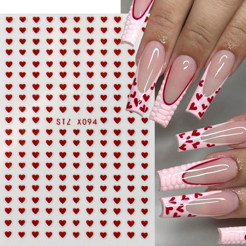 2pcs Mini Love Heart Nail Art  - Nail Art Valentines Day review and price