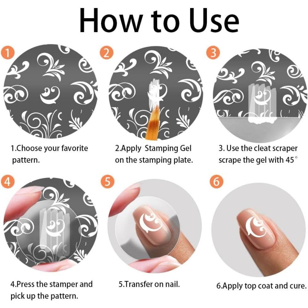 3pcs Swirl Pattern Nail Art Te - Nail Art Inspo review and price