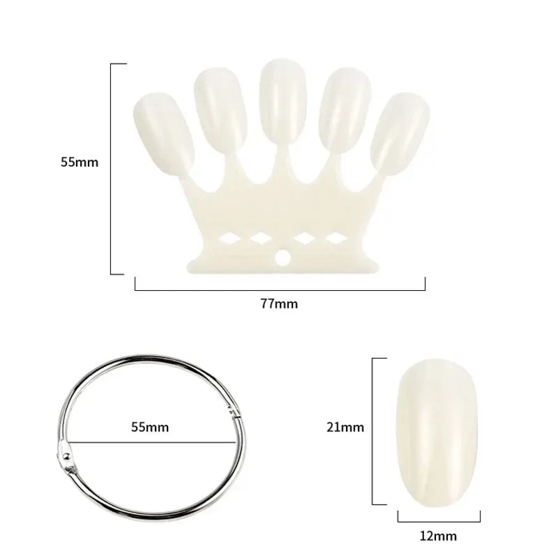 50pcs/pack Crown Shape False T - Nail Art Oval review and price