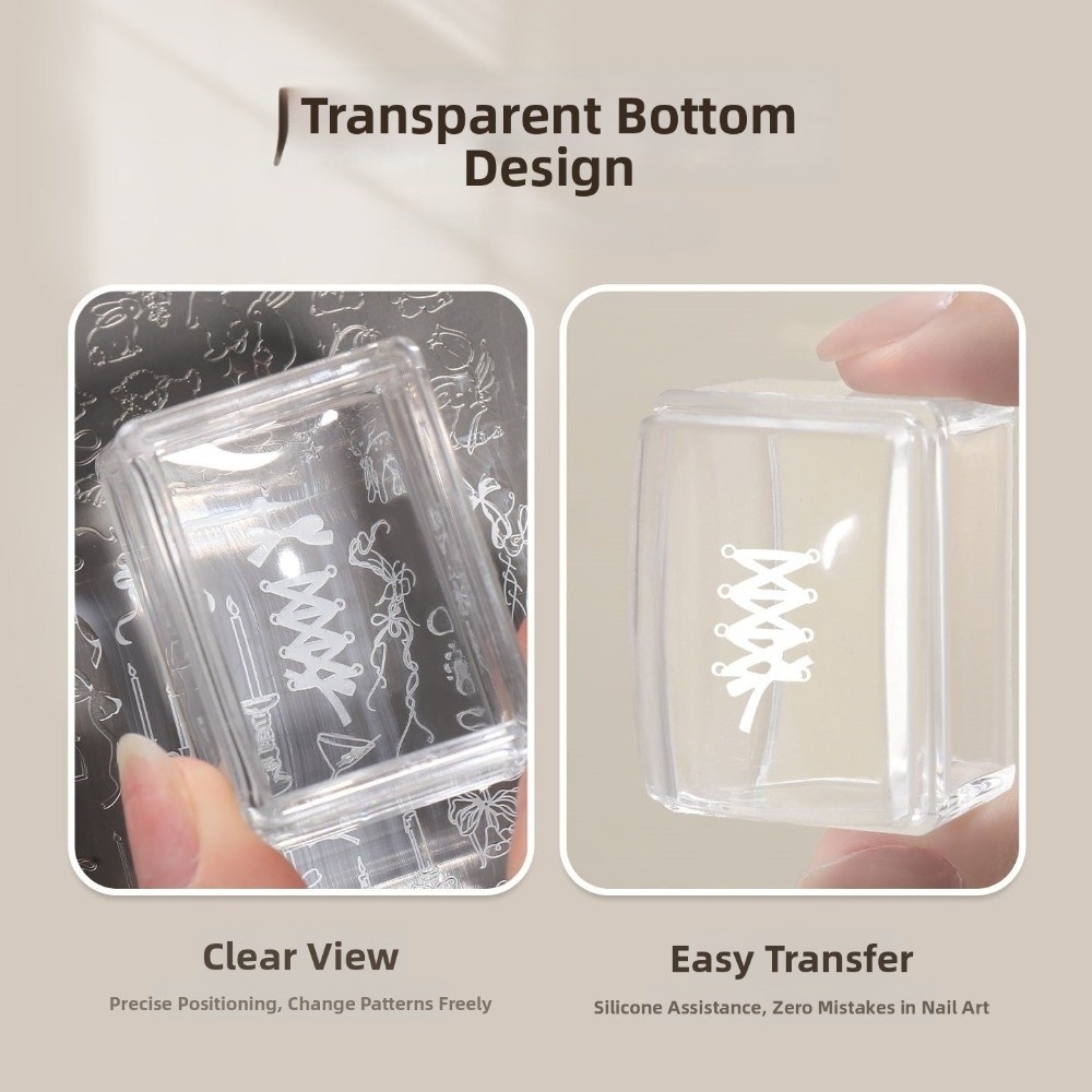 New Transparent Nail Art Stamp - Nail Art Inspo review and price