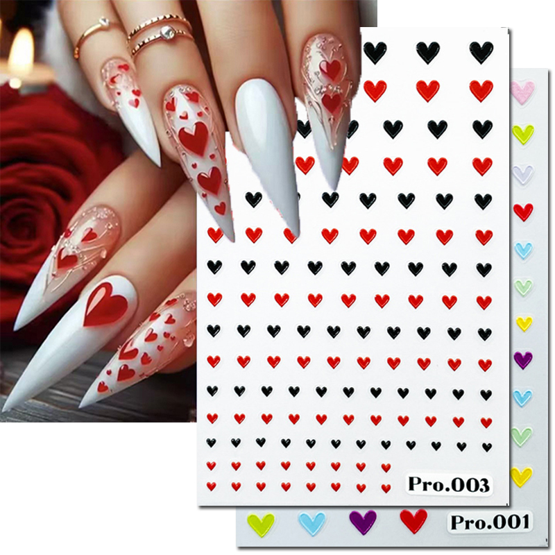 5d Embossed Nail Art Stickers  - Nail Art Valentines Day review and price