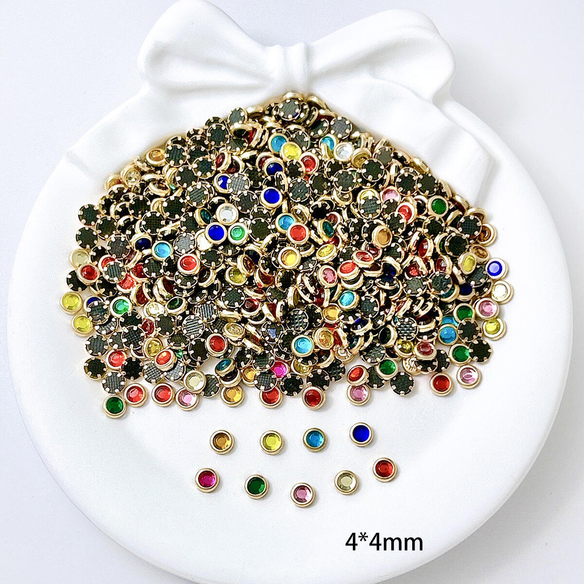 50PCS Mini Colorful Square Ova - Nail Art Oval review and price