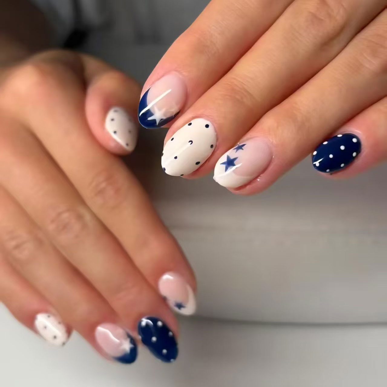 24Pcs Pentagram Press on Fake  - Nail Art Oval review and price