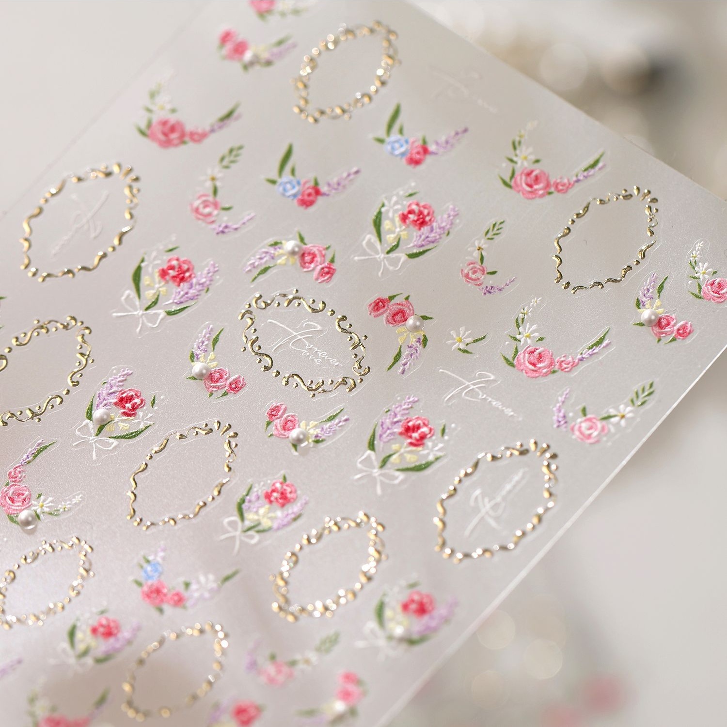 Elegant Rose Flower 5D Nail Ar - Nail Art Oval review and price
