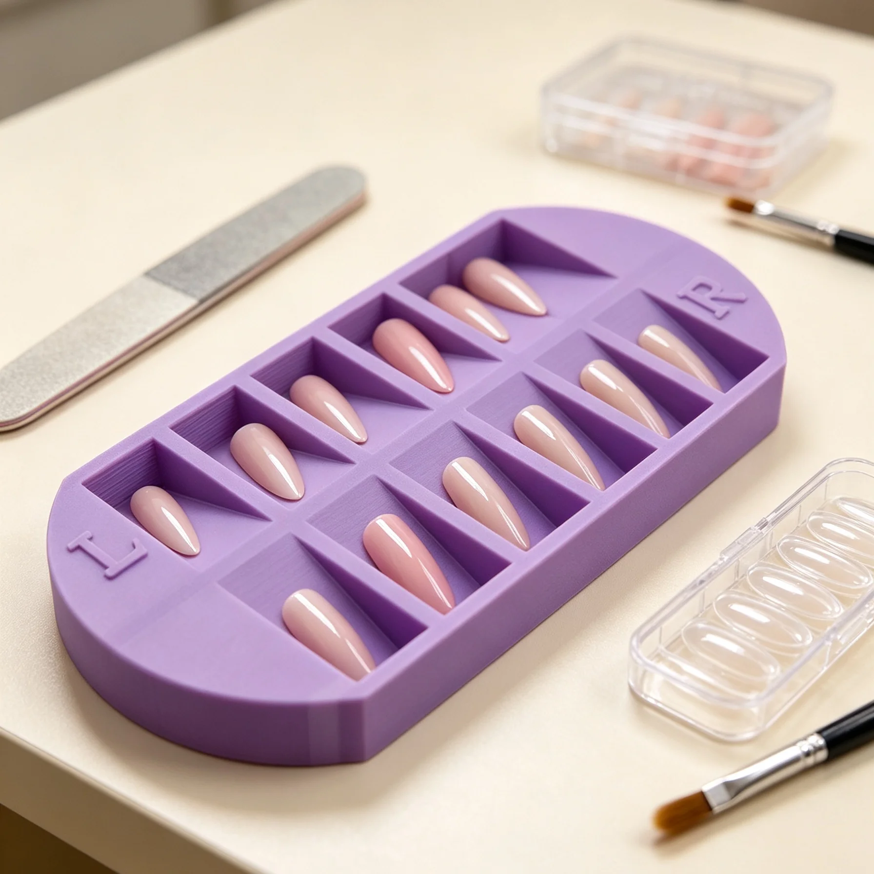 8-Grids Nail Tip Storage Tray  - Nail Art Overlay review and price