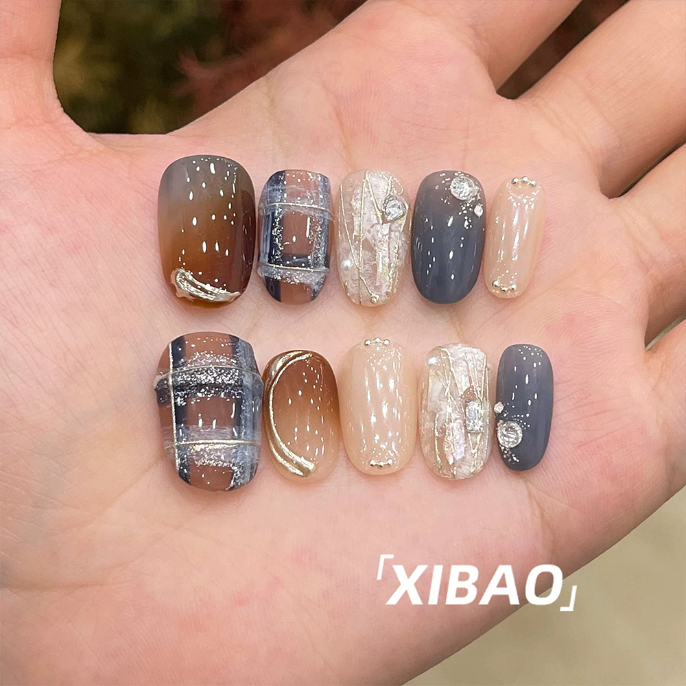 Bare Pink Shining French Style - Nail Art Oval review and price