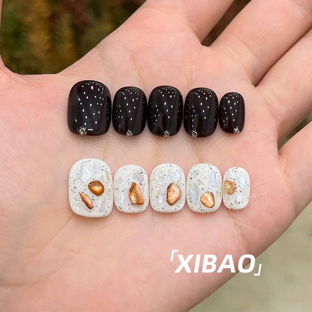 Bare Pink Shining French Style - Nail Art Oval review and price