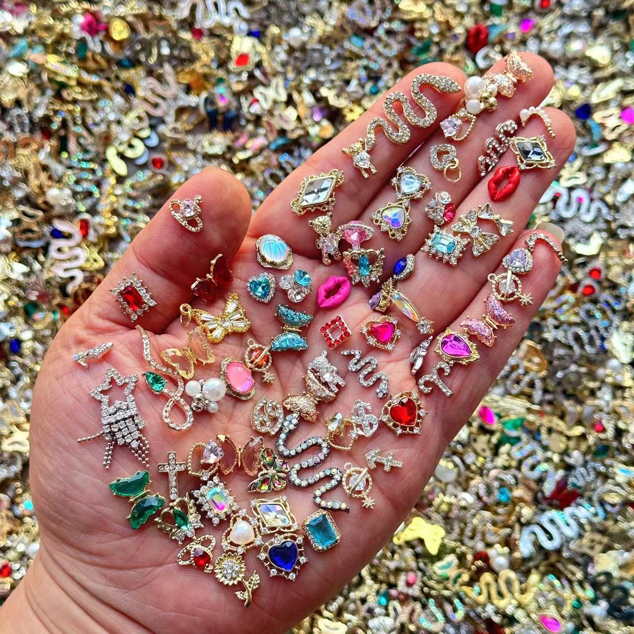 Bulk Luxury Random Mixed Alloy - Nail Art Valentines Day review and price