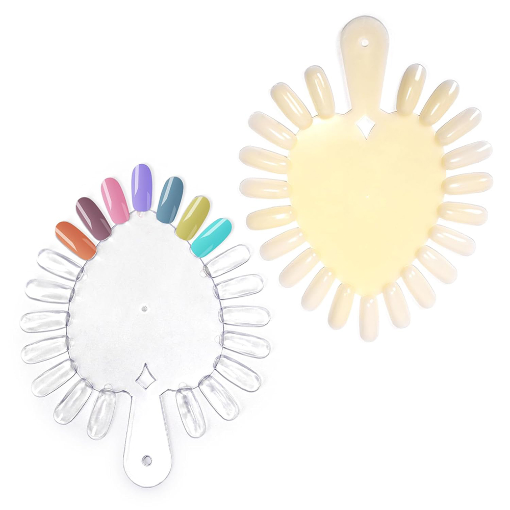 10Pcs Heart-shaped Nails Color - Nail Art Overlay review and price