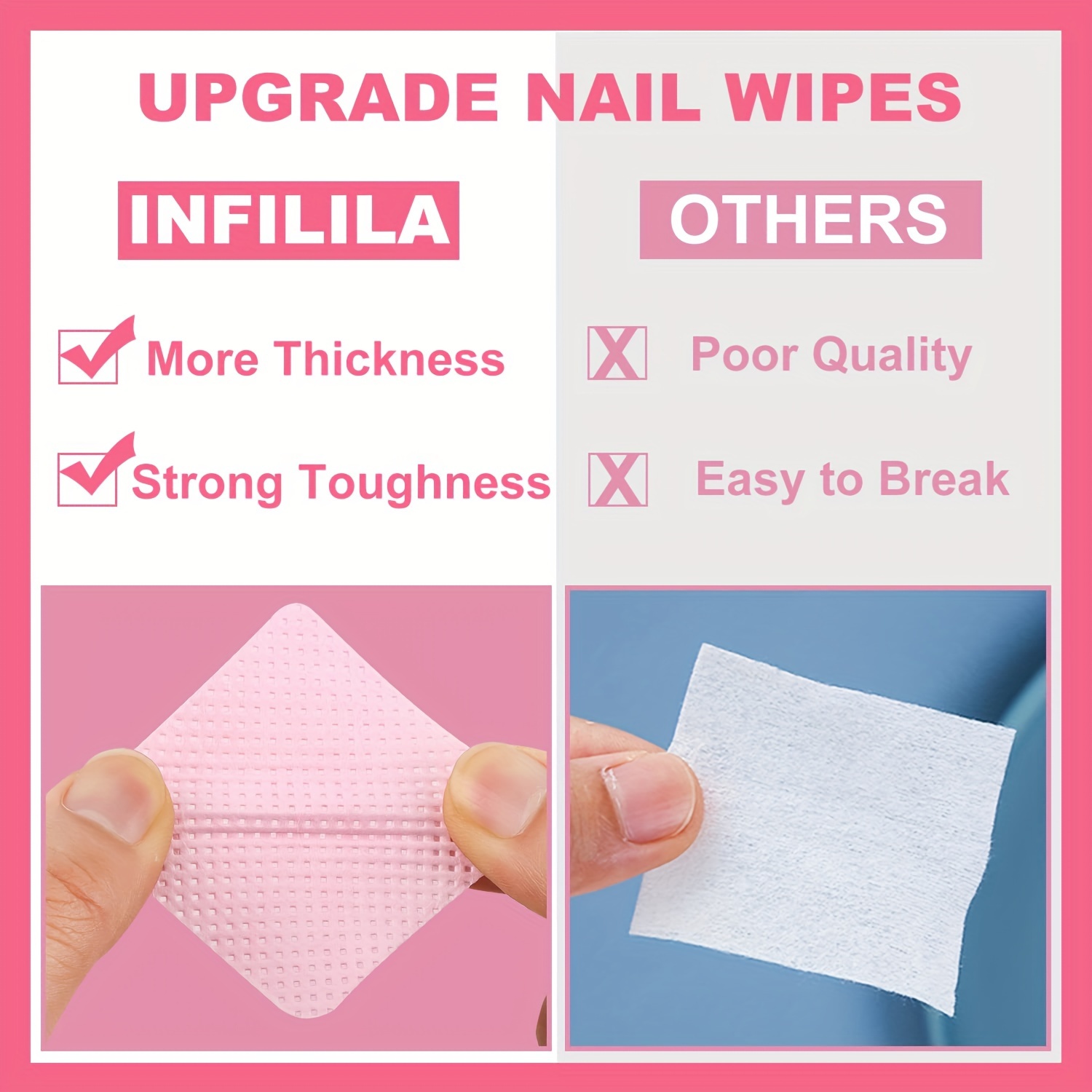 20/600pcs Lint-Free Nail Wipes - Nail Art Remover review and price
