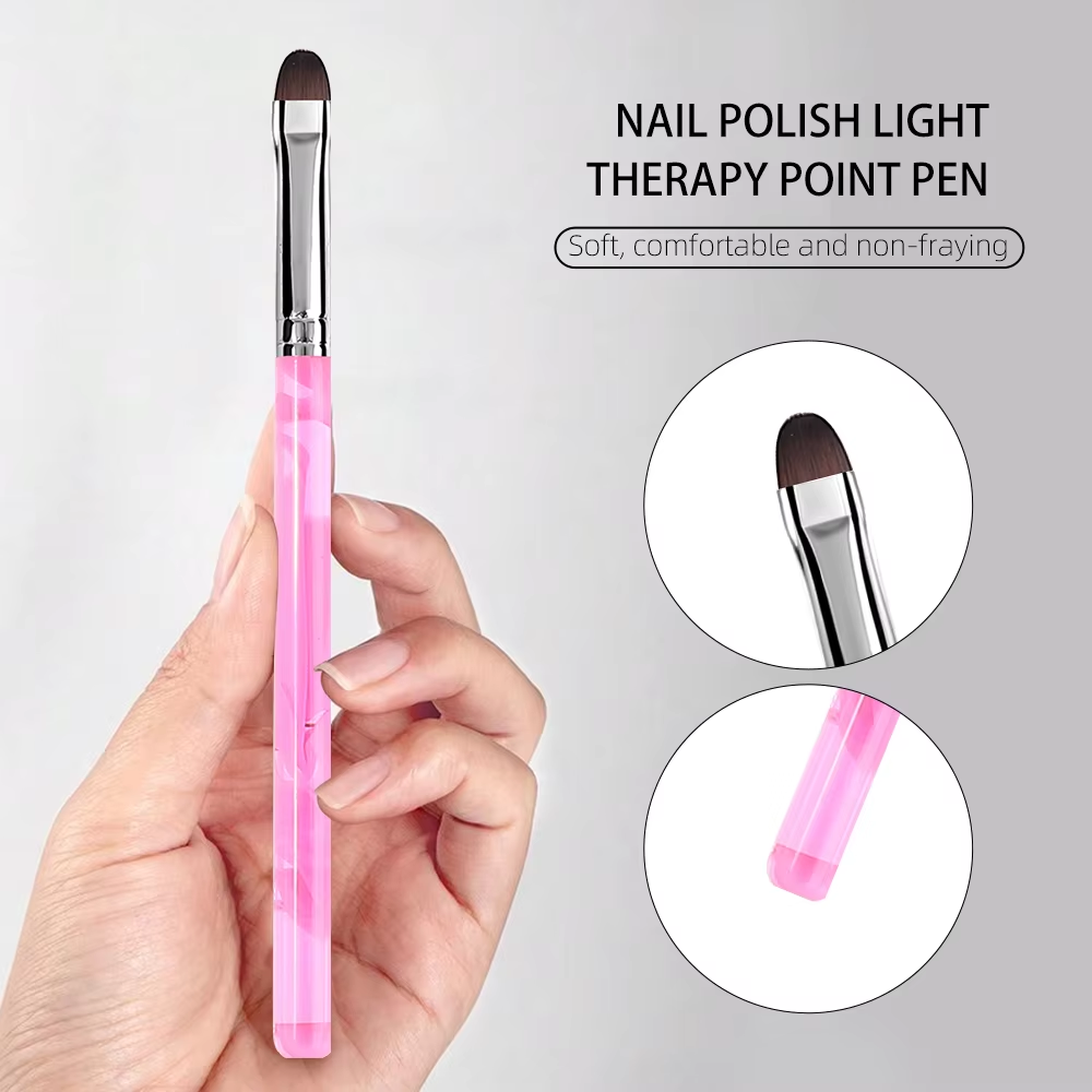 1PCS Oval UV Gel Nail Art Brus - Nail Art Oval review and price