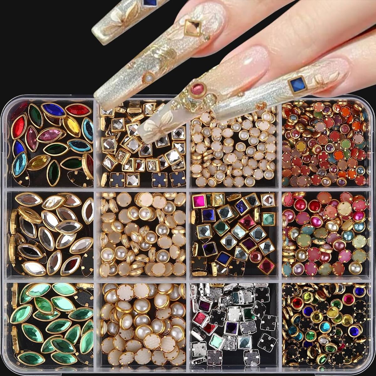 1Box Light Luxury Shinny Nail  - Nail Art Valentines Day review and price