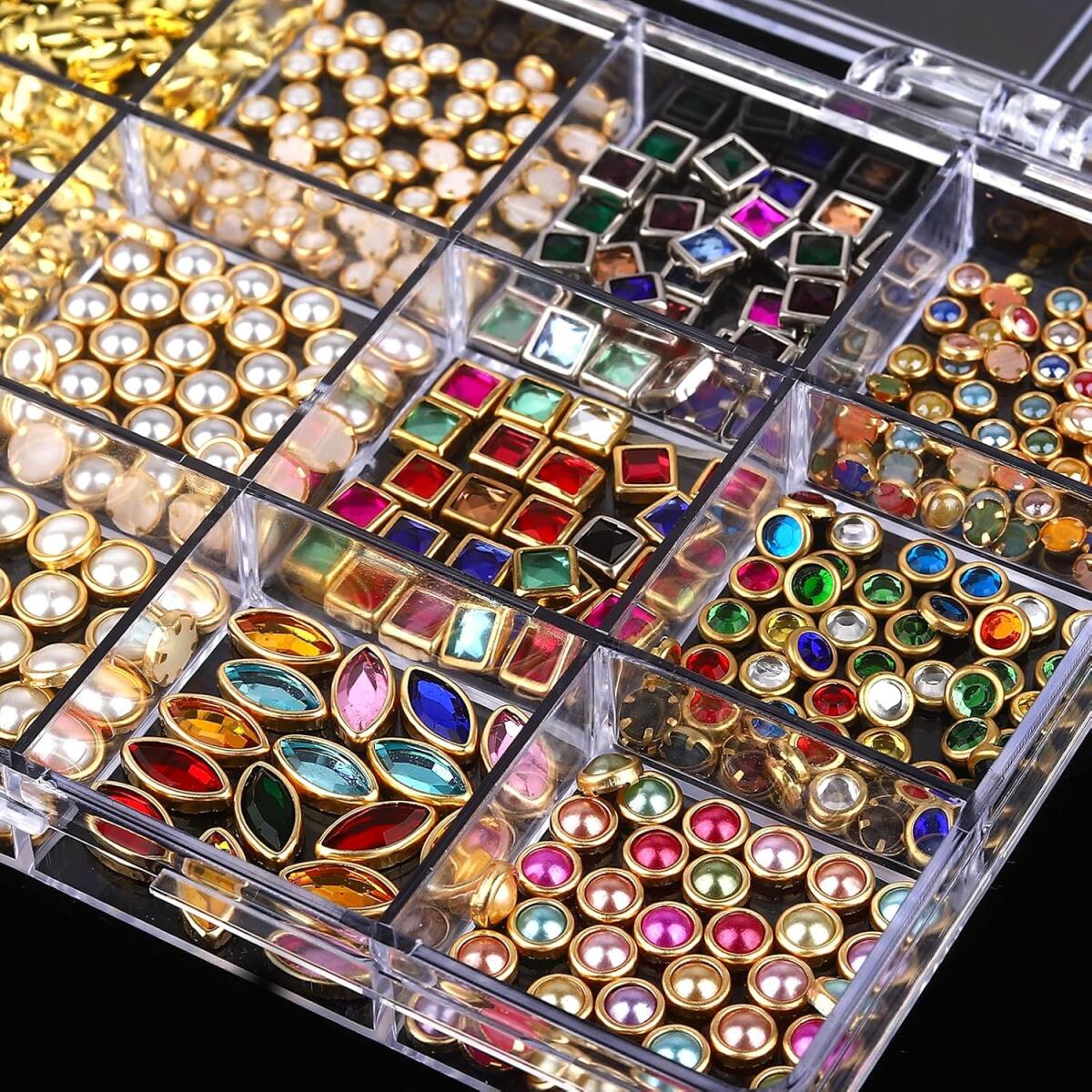 1Box Light Luxury Shinny Nail  - Nail Art Valentines Day review and price