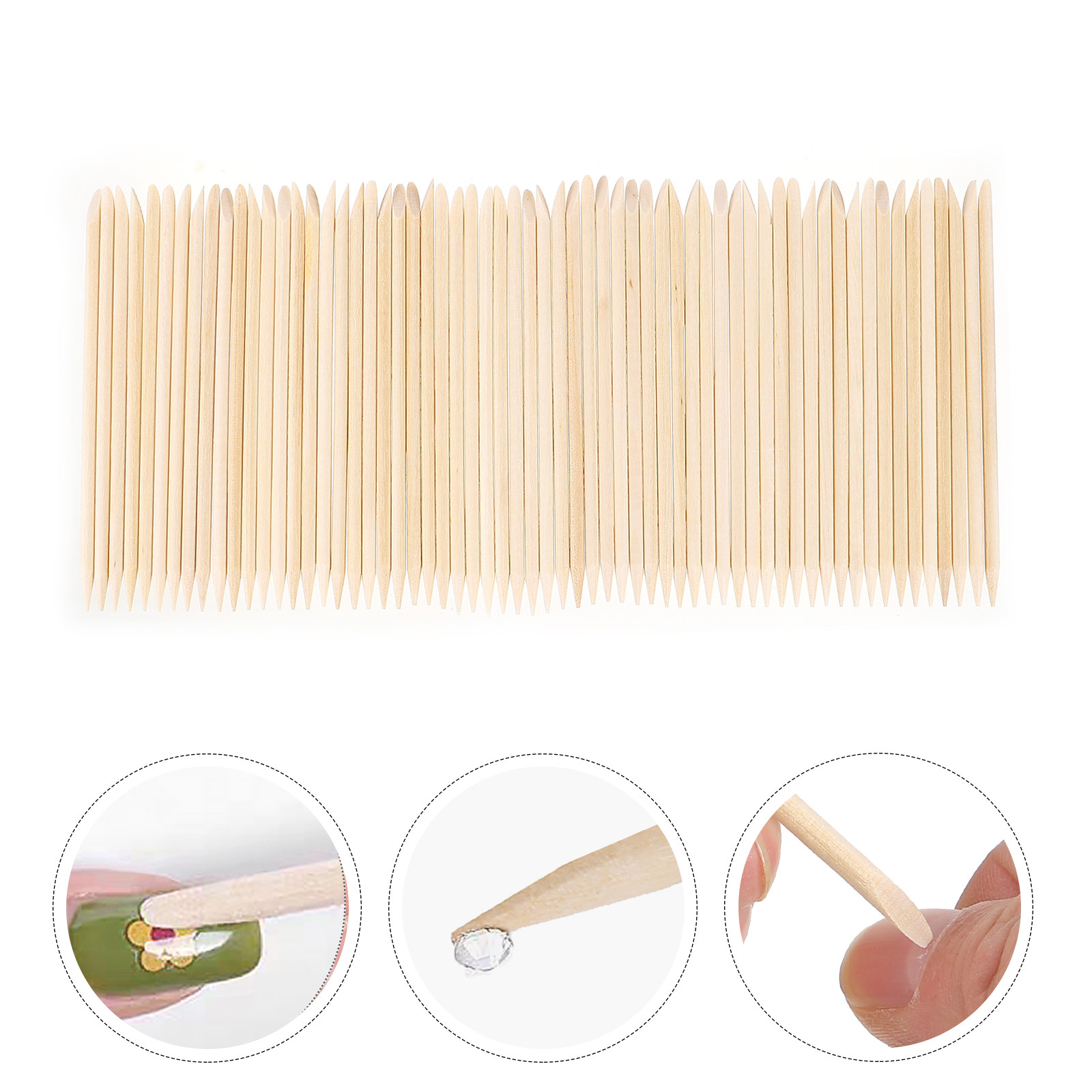 200pcs Orange Wood Cuticle Sti - Nail Art Remover review and price