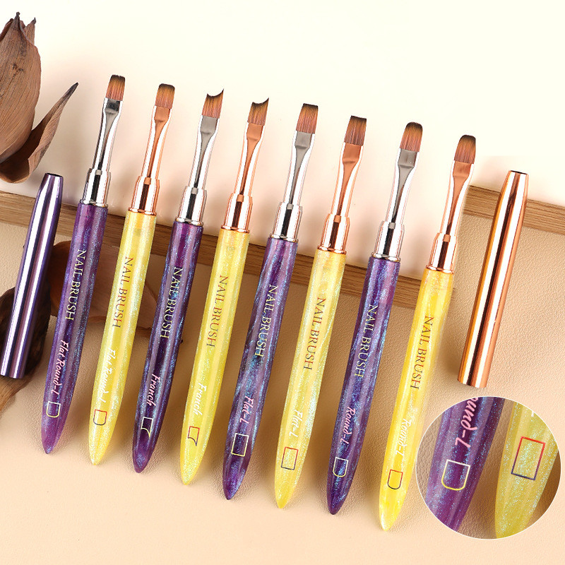 1PC Gel Brush Oval & Flat UV G - Nail Art Oval review and price
