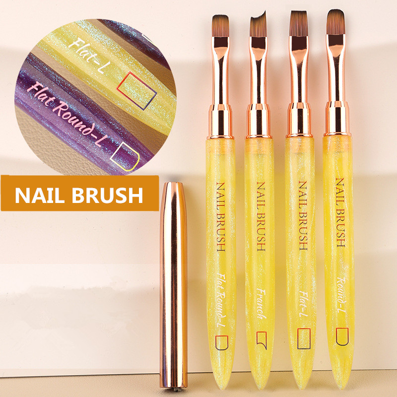 1PC Gel Brush Oval & Flat UV G - Nail Art Oval review and price