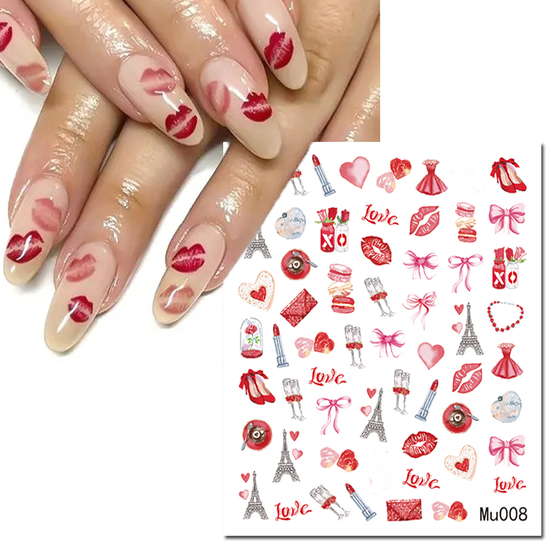 3d Nail Art Sliders Stickers V - Nail Art Valentines Day review and price