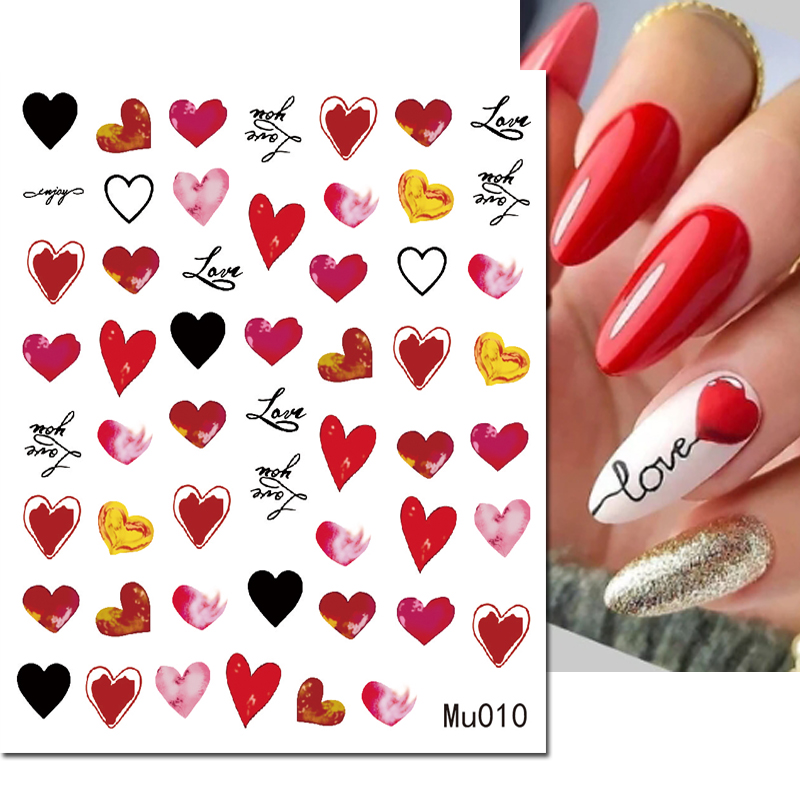 3d Nail Art Sliders Stickers V - Nail Art Valentines Day review and price
