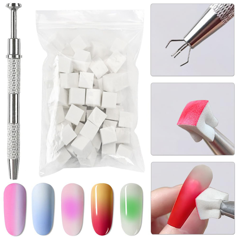 Nail Art Gradient Soft Sponge  - Nail Art Inspo review and price