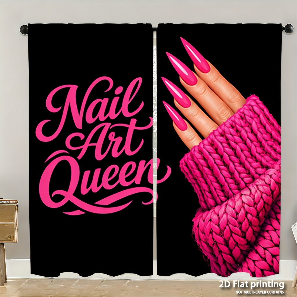 Nail Art Queen Curtains with P - Nail Art Queen review and price